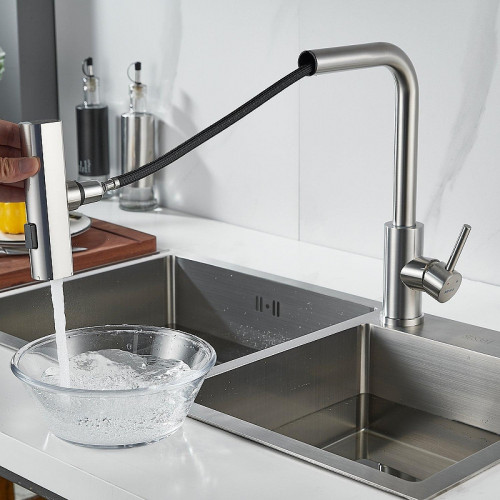 Смеситель для кухни Shevanik S263L цвет Сатин