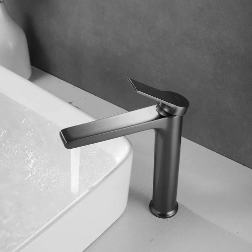 Смеситель для раковины Shevanik S8311T цвет Оружейная сталь