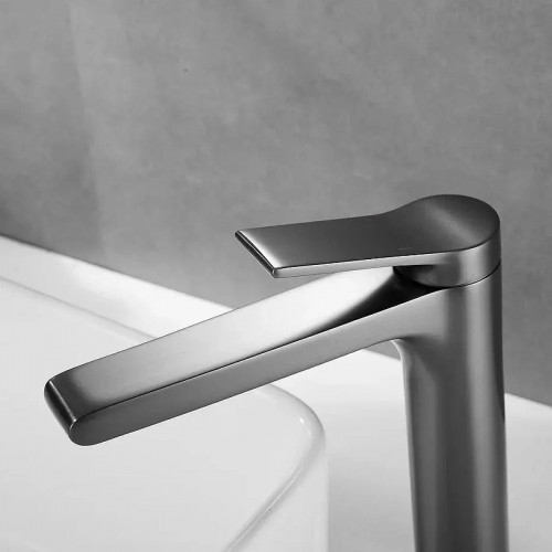 Смеситель для раковины Shevanik S8311T цвет Оружейная сталь