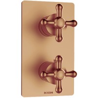 Смеситель для душа Bossini Liberty Z00068.022 с термостатом Античная бронза латунь встраиваемый