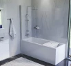 Шторка на ванну AM.PM Gem 80 W90BS-D080-140CT профиль Хром стекло прозрачное