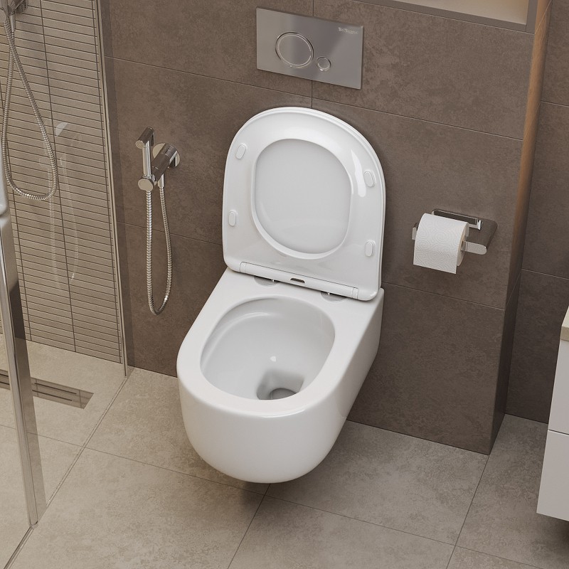 Унитаз BelBagno Soft-Tor BB084CH-TOR подвесной без сиденья фаянс подвесной