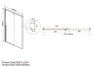 Душевая дверь Vincea Lugano 120 VDS-1L120CL-1 профиль Хром стекло прозрачное