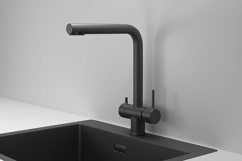 Смеситель для кухни Granula Kitchen Space 7011 цвет Черный матовый