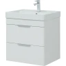 Тумба под раковину Aquanet Ирис new 60 310144 подвесная Белая глянцевая МДФ / ЛДСП