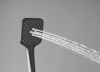 Душевая система Vincea Next VSFS-1N0TGM с термостатом Вороненая сталь латунь на стену