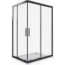 Душевой уголок Good Door Cofe CR-120-90-C-B 120x90 КФ00009 профиль Черный стекло прозрачное
