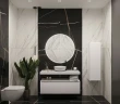 Столешница под раковину Boheme Armadi Art Flat 120 869-120-CLCT Белый мрамор искусственный камень (литьевой мрамор)