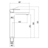Смеситель для раковины Fmark FS8811Q цвет Графит