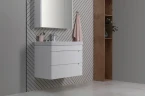 Комплект мебели для ванной Aquanet София 80 274199 подвесной Белый глянец МДФ / ЛДСП