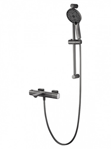 Смеситель для ванны Wonzon &amp; Woghand Solid WW-C2011-A-BGG с термостатом цвет Темный графит