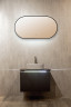 Зеркало Silver Mirrors Viva 55 LED-00002689 с подсветкой цвет Черный с бесконтактным выключателем и диммером
