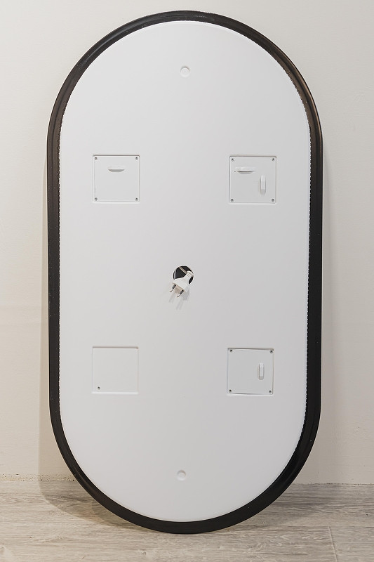 Зеркало Silver Mirrors Viva 55 LED-00002689 с подсветкой цвет Черный с бесконтактным выключателем и диммером