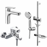 Комплект смесителей Lemark Point LM0380C Хром латунь