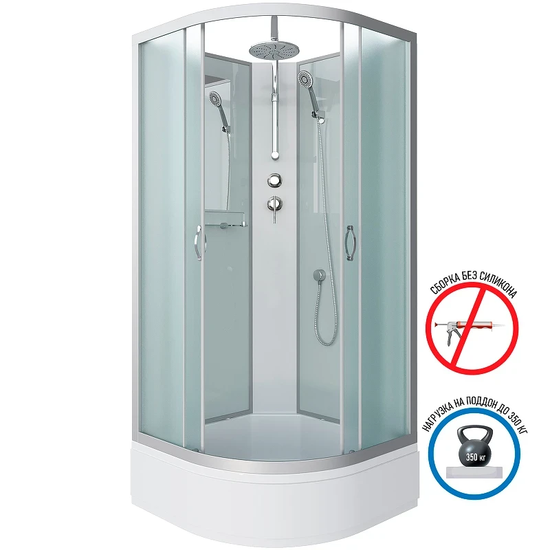 Душевая кабина Niagara Classic 100x100 NG-3302-14BKT без гидромассажа