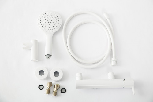 Смеситель для душа Cezares Leaf LEAF-D-BIO Белый матовый латунь на стену