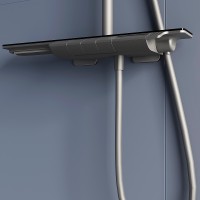 Душевая система RGW Shower Panels SP-34Gr 51140134-11 с термостатом Серая латунь на стену