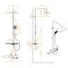 Душевая система RGW Shower Panels SP-34Gr 51140134-11 с термостатом Серая латунь на стену