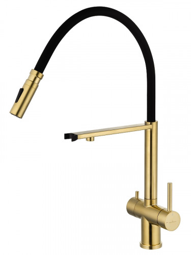 Смеситель для кухни Wonzon &amp; Woghand WW-88458009-BG цвет Брашированное золото