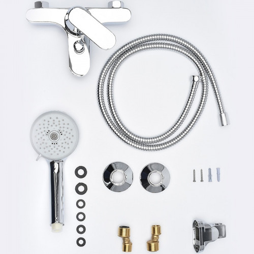 Смеситель для ванны AQUAme Prato AQMP6132 Хром латунь на стену