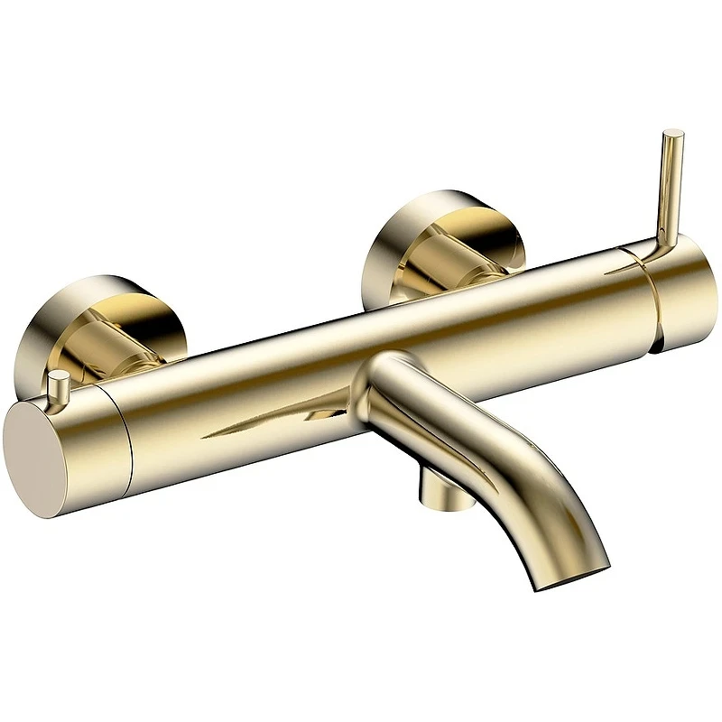 Смеситель для ванны AQUAme Siena AQM6212BG Шлифованное золото латунь на стену