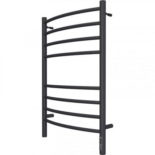 Электрический полотенцесушитель Terminus Классик П8 500х800 КС 9005 4670078527608 Черный матовый нержавеющая сталь