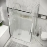 Душевая стенка Grossman Cosmo 90 200.K33.02.90.10.02 профиль Хром стекло шиншилла