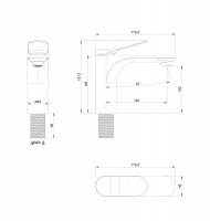 Смеситель для раковины Wonzon &amp; Woghand WW-XH-010-BG цвет Брашированное золото