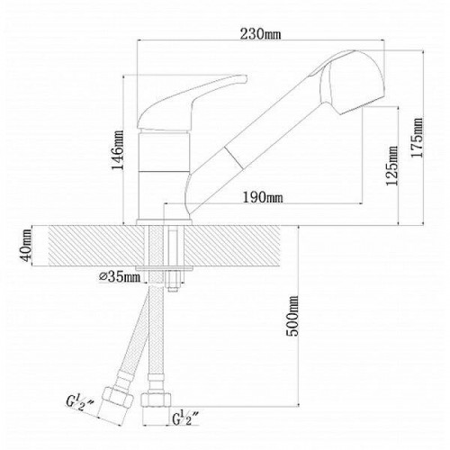 Смеситель для кухни Dr. Gans Соната 319.04l.1223.411 цвет Графит