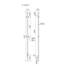 Электрический полотенцесушитель Sancos Linn 150x3 SC13002GG цвет Вороненая сталь