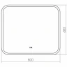 Зеркало Silver Mirrors Стив-2 80 ФР-00001503 с подсветкой с сенсорным выключателем и подогревом стекло