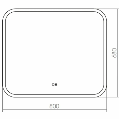 Зеркало Silver Mirrors Стив-2 80 ФР-00001503 с подсветкой с сенсорным выключателем и подогревом стекло