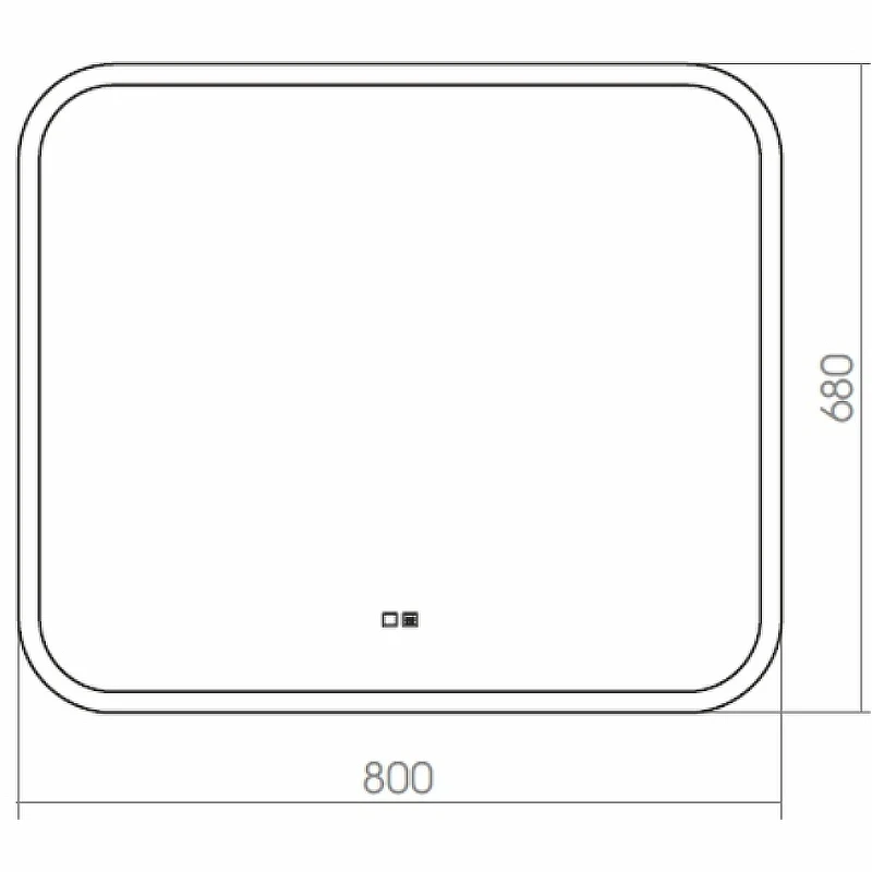 Зеркало Silver Mirrors Стив-2 80 ФР-00001503 с подсветкой с сенсорным выключателем и подогревом стекло