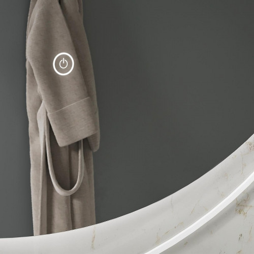 Зеркало Equil Elegante 80 zkELGNT.LED.D80-24 с подсветкой цвет Мэйджик с сенсорным выключателем