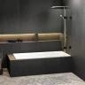 Шторка на ванну Riho VZ Scandic NXT X109V 100 L G001157121 профиль Черный матовый стекло прозрачное
