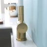 Смеситель для кухни Splenka S70.64.03 Золото матовое Белый латунь