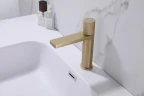 Смеситель для раковины Abber Rund AF8710G Золото матовое латунь