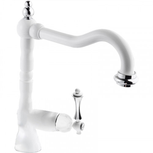 Смеситель для раковины Cezares MARGOT-LSM2-BIO Белый матовый латунь