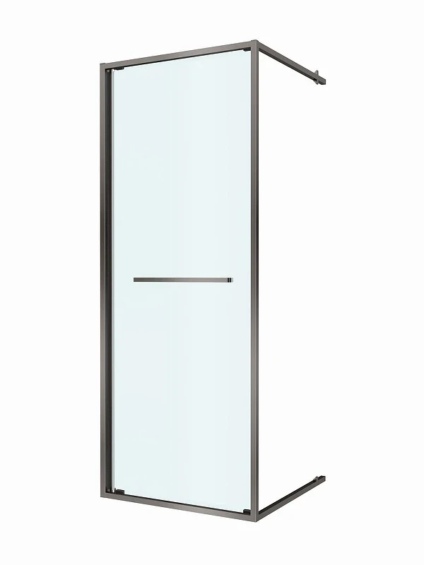 Душевая дверь Cezares Lux 70 LUX-B-FS-1-70-C-GM профиль Оружейная сталь стекло прозрачное