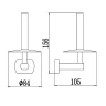 Держатель туалетной бумаги Savol S-009952-1 цвет Хром