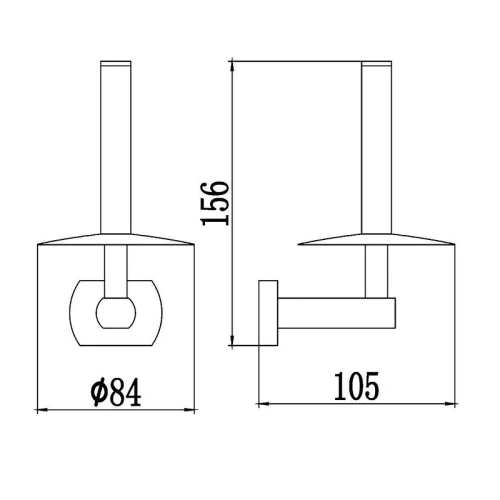 Держатель туалетной бумаги Savol S-009952-1 цвет Хром