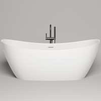 Ванна из искусственного камня Salini Noemi 170х75 101712G Белая глянцевая