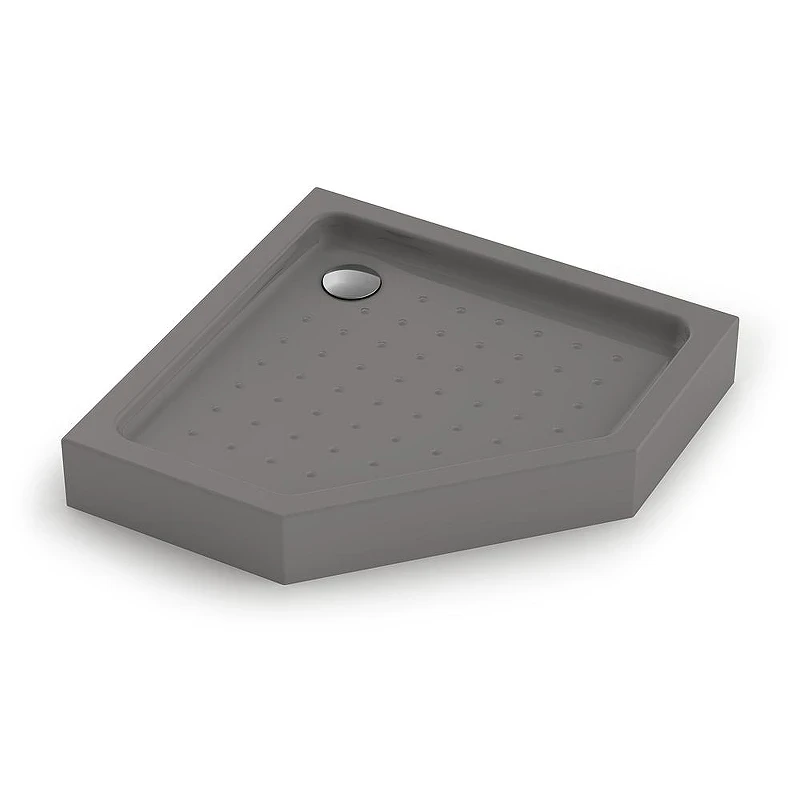 Акриловый поддон для душа Veconi Tezeo Acrylic TZ-53GR 100х100 TZ53GR-100-C5 цвет Серый