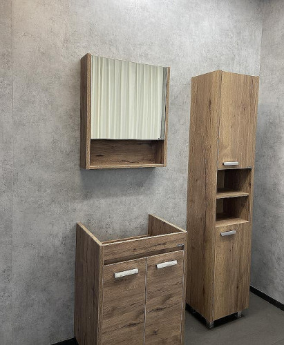 Шкаф пенал Comforty Марио 40 00-00004160 Дуб темный