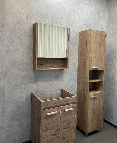 Шкаф пенал Comforty Марио 40 00-00004160 Дуб темный
