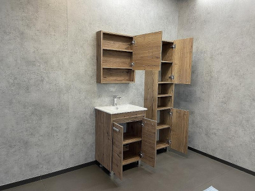 Шкаф пенал Comforty Марио 40 00-00004160 Дуб темный