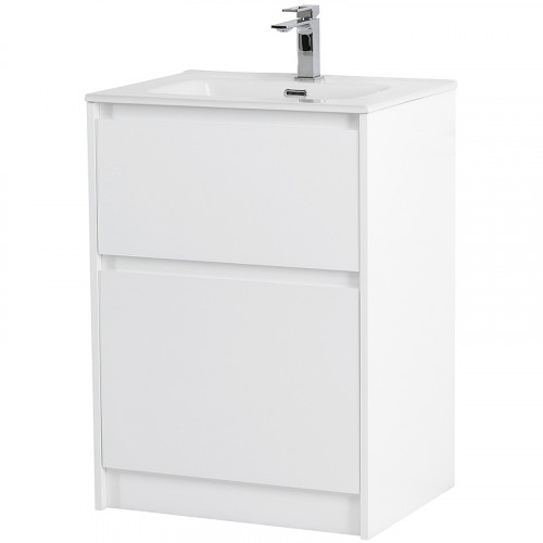 Тумба под раковину BelBagno Kraft 60 KRAFT-600-2C-PIA-BO Bianco Opaco МДФ / ЛДСП