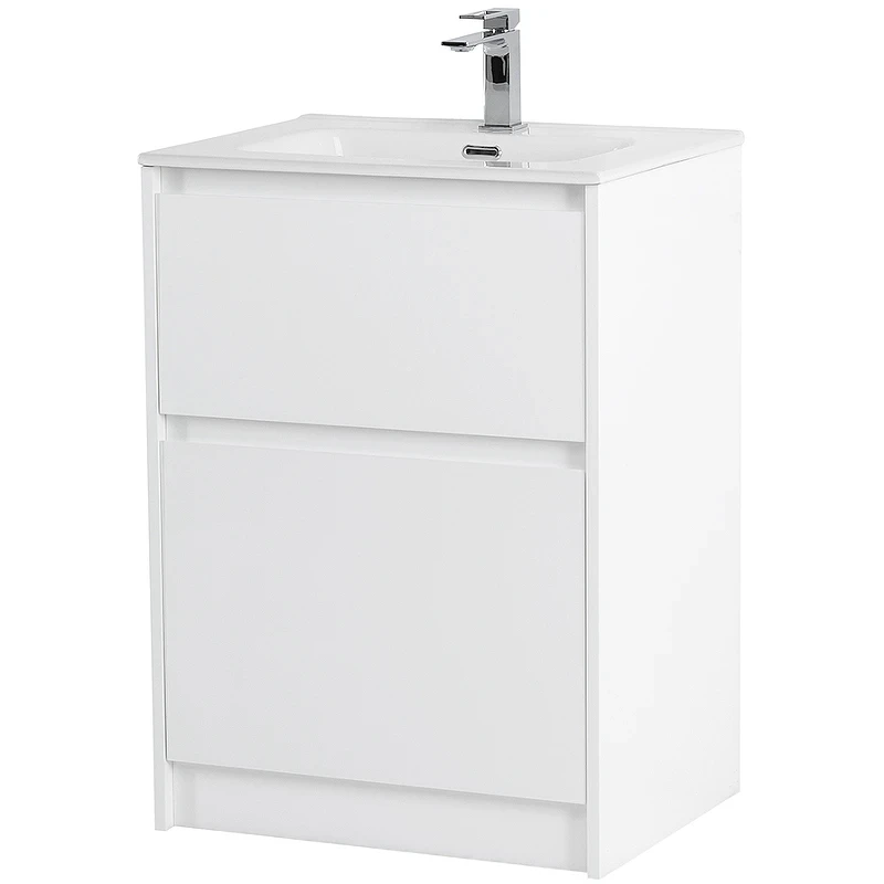 Тумба под раковину BelBagno Kraft 60 KRAFT-600-2C-PIA-BO Bianco Opaco МДФ / ЛДСП