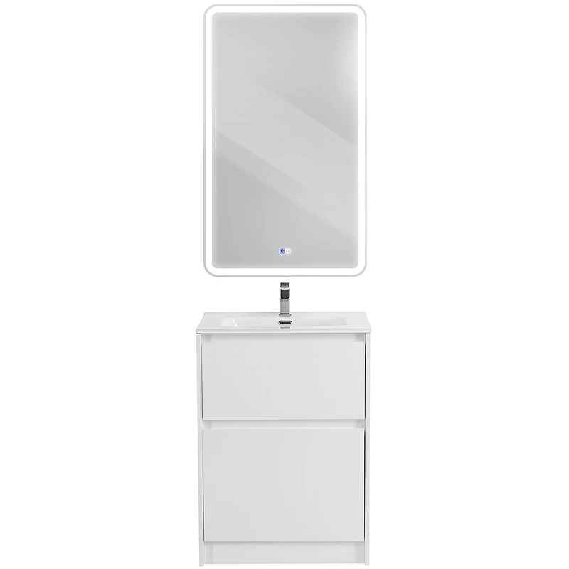 Тумба под раковину BelBagno Kraft 60 KRAFT-600-2C-PIA-BO Bianco Opaco МДФ / ЛДСП