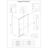 Душевая стенка Veconi Premium Trento SP-30B 90 SP30-B-90-01-C4 профиль Черный матовый стекло прозрачное